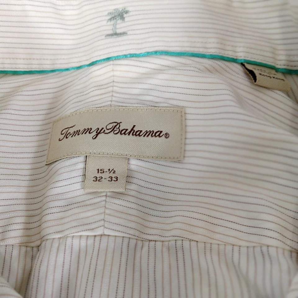 CAMISA DE VESTIR TOMMY BAHAMA A RAYAS PARA HOMBRE ADULTO 15 1/2 32/33 Foto 3 de 4
