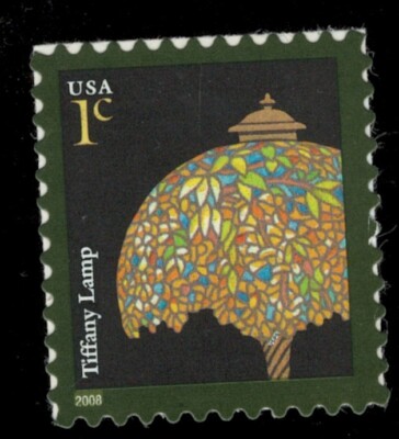 US. 3749A. 1c. Tiffany Lamp, American Design series. 2008 Date. MNH. 2008