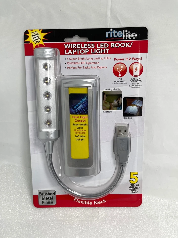 NEW - Ritelite LPL792 Wireless USB 5-LED Touch-On Computer Light Foto 4 de 4