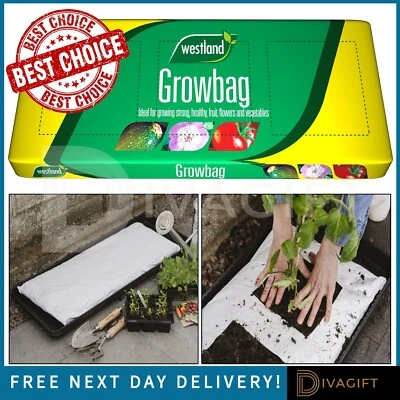 COMPOST GROW BAG 3 PLANT FRUIT VEGETABLE PLANT PLANTER GROWING POTTING SOIL 30L