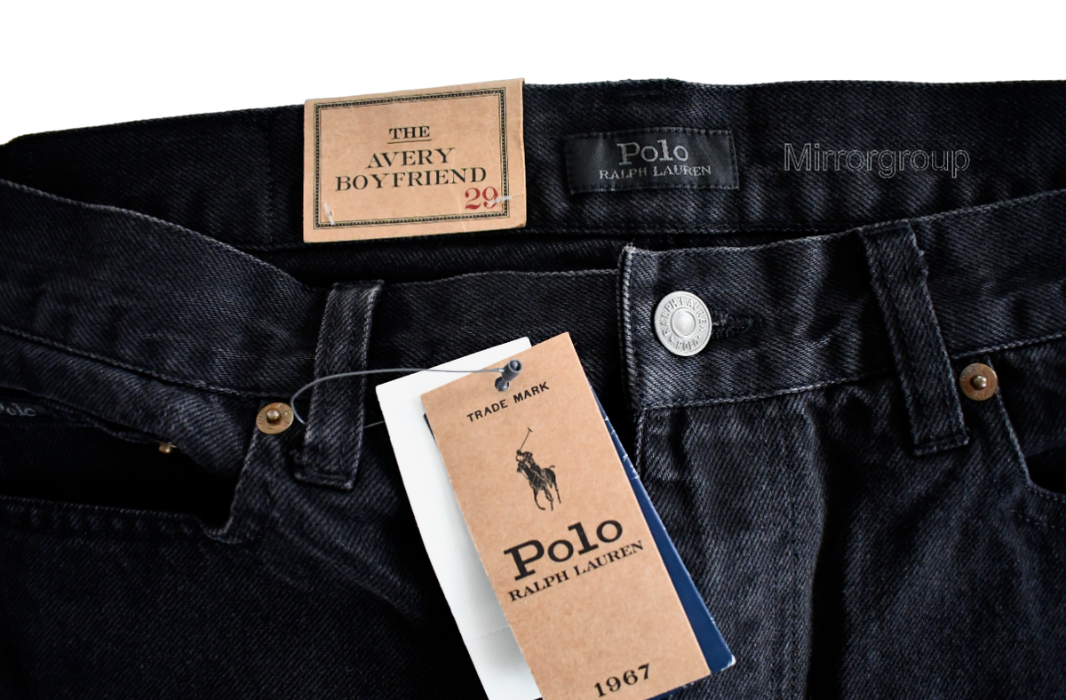 New POLO RALPH LAUREN AVERY *BEADED* Black 100% COTTON New POLO RALPH LAUREN AVERY *BEADED* Black 100% COTTON
