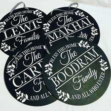 Personalized Chalk Board Family SIgn