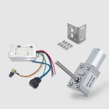 JGY370 Worm Gear Self-locking Motor 12V24VM6 Threaded Shaft With Speed Regulator