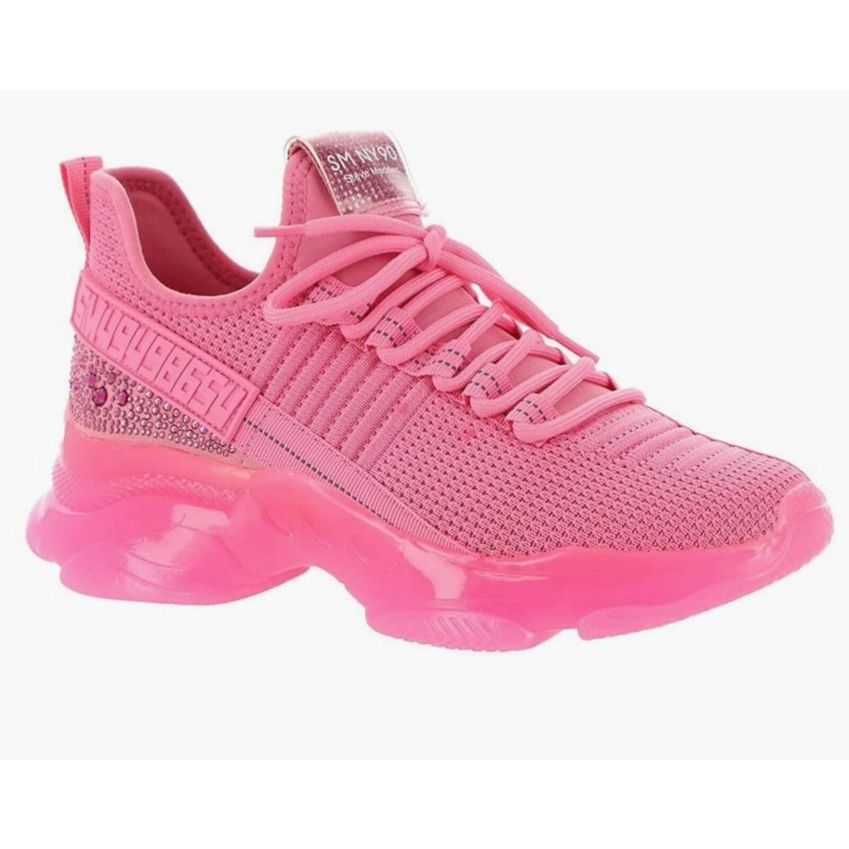 【追跡あり!】Steve Madden フェイク シアリング 90 スニーカー STEVE MADDEN MAXIMA SM NY90 RHINESTONES SNEAKER-Size 9.5 | eBay