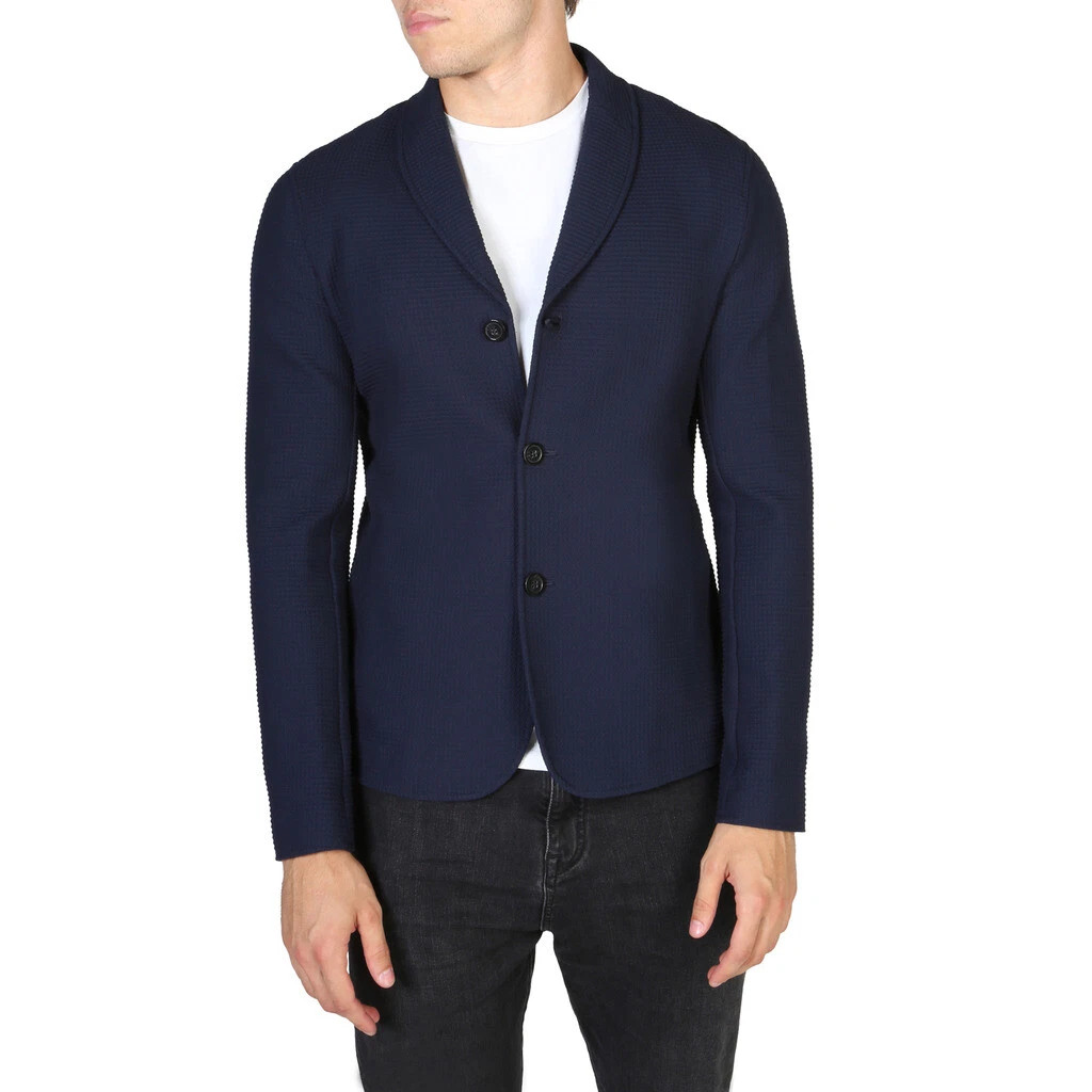 Armani top coat blue