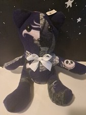 Plush Purple Bear Halloween Back side Colorful 21"