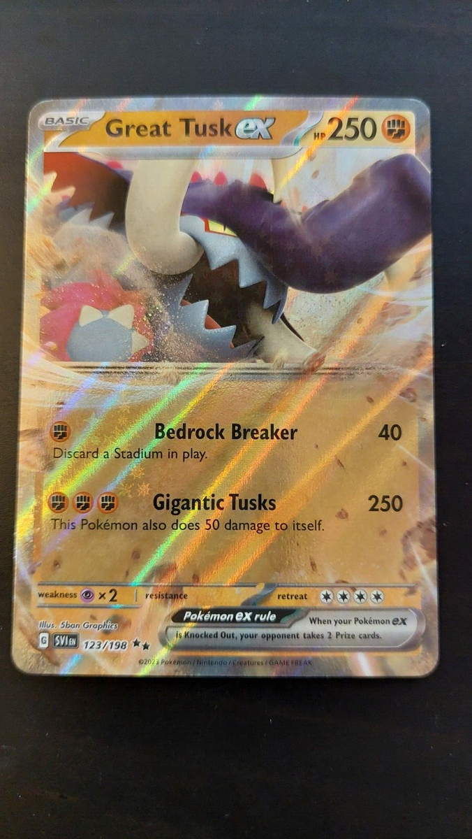 Great Tusk ex (123/198) Full-Art Pokemon Card | eBay