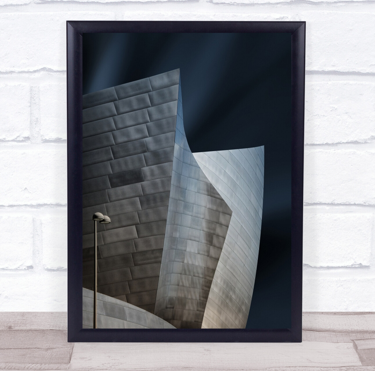 Architecture Lamp Street Light Modern Facade Geometry Shapes Wall Art Print