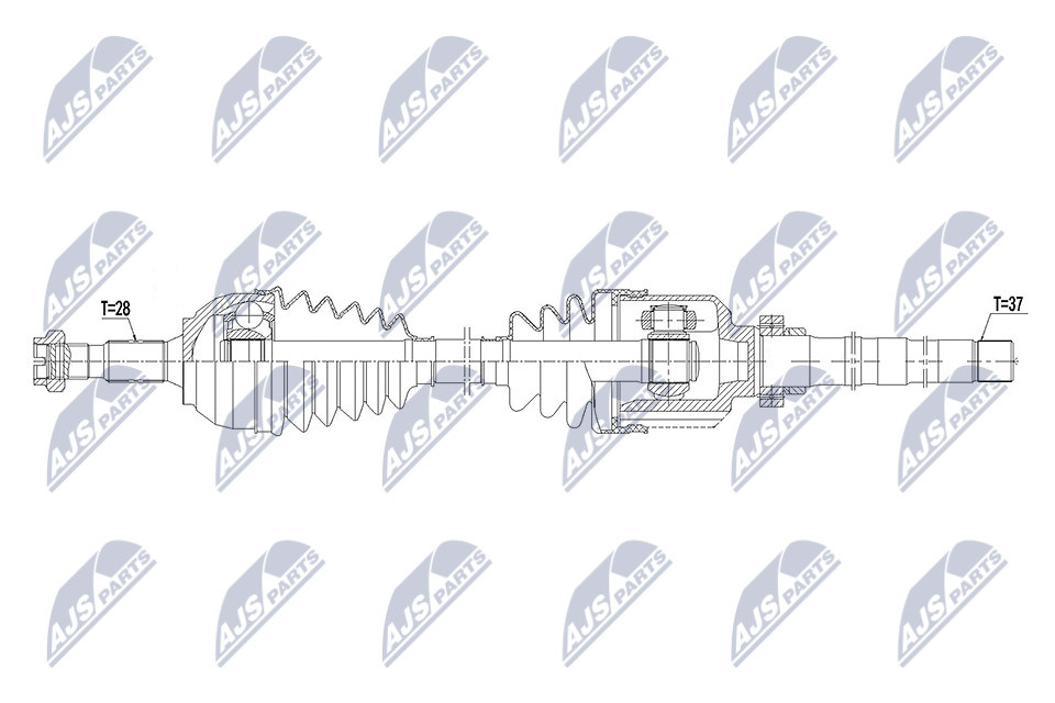 Drive shaft suitable for Peugeot Traveller 2.0HDI 150HP 16-, Citroen Spacetourer - Image 8