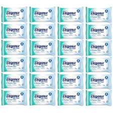 Elegance Toilet Tissue Flushable Wet 40 Wipes Pack 24