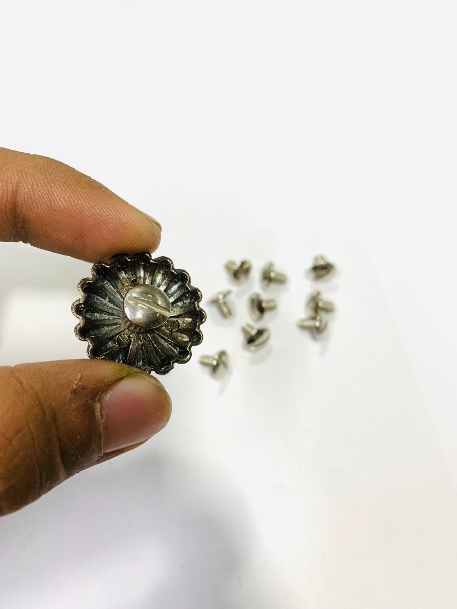 10 pièces conchos pour cuir artisanat cuivre style western
