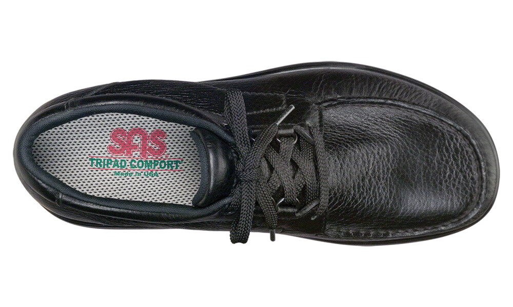 SAS  Bout Time Men\'s Comfort Tumbled Black Leather Shoe Size 7 barely used Sas Bout Time | eBay main image 3