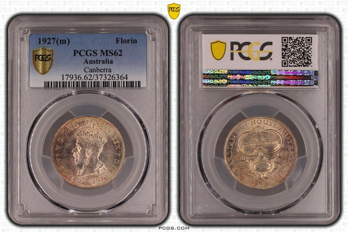 1927 Canberra Australian Florin Coin PCGS Graded MS62 | eBay Australia