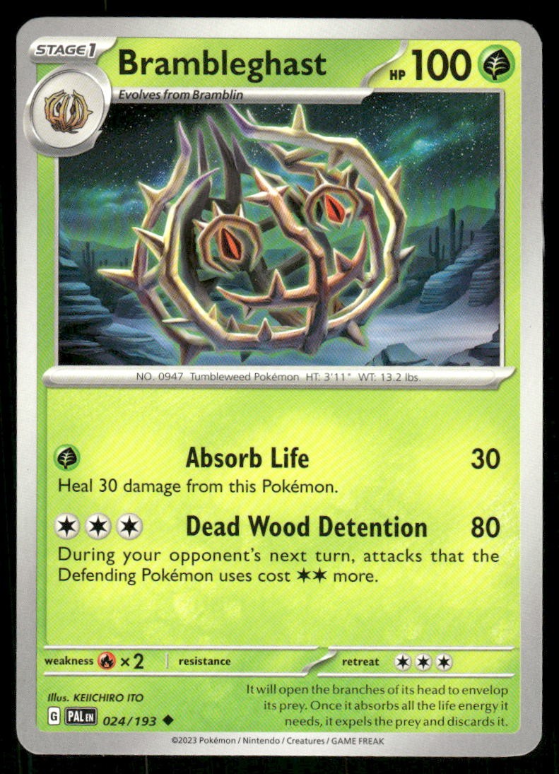 Brambleghast 024/193 - Paldea Evolved - Uncommon NM