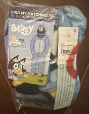 Bluey Pajama Set 3T Toddler 2 Piece Sleeper w/Hat Kids NEW Blue sleepwear NWT