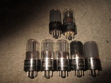(5) NOS Testing Clean Sylvania & Other 6SN7GT...