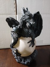 Resin Dragon Statue On White Sphere