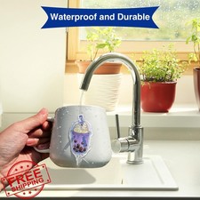 Printable Vinyl Sticker Paper 8.5x14 Legal Milky Transparency 30pk Waterproof