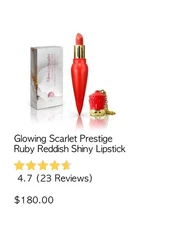 La Predire Prestige Paris Lipstick Glowing Scarlet Retail $180 Sealed In Box