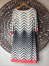 👗 Wedding Guest Work Midi Dress Medium Studio One New York Stretch Lined 👗
