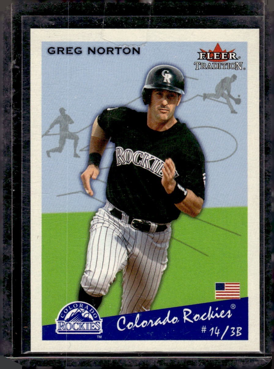 2002 Fleer Tradition Update Glossy #U108 Greg Norton SERIAL # 013/200