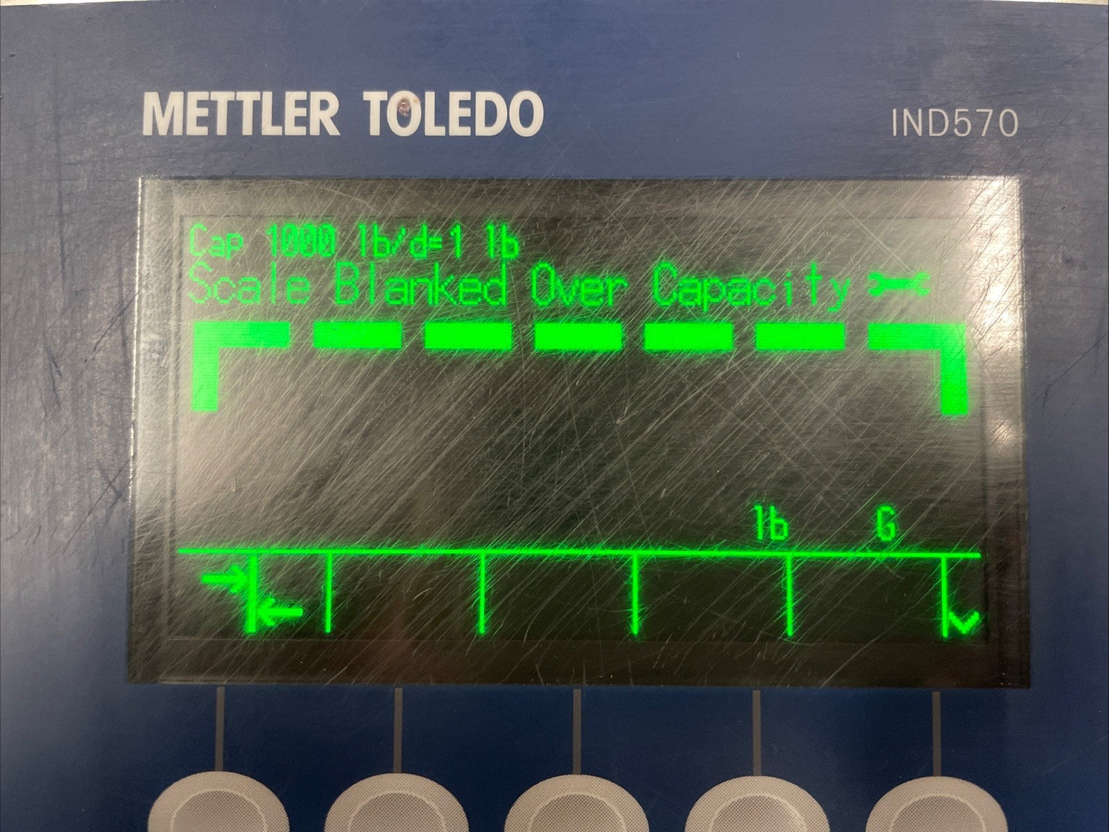 Working Mettler Toledo 4.5" Display Analog Scale Weighing Terminal IND570 Panel