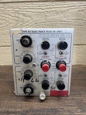 Tektronix Type 82 Dual-Trace Plug-In Oscilloscope Unit   Vintage Electronics