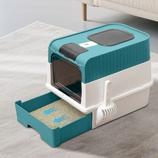 Imagen de Automatic Cat Litter Box Self Cleaning Smart Sensor Quiet Pet Toilet for Cats