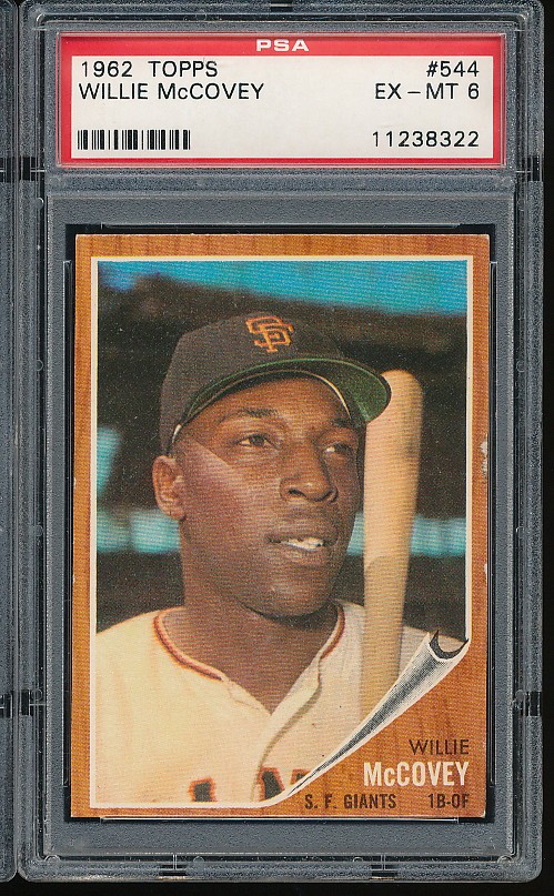 1962 Topps Willie McCovey Hi# SP #544 PSA 6 - Giants