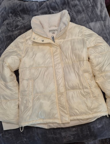 Koolaburra by UGG Short Puffer Jacket Ivory Women's Sz S