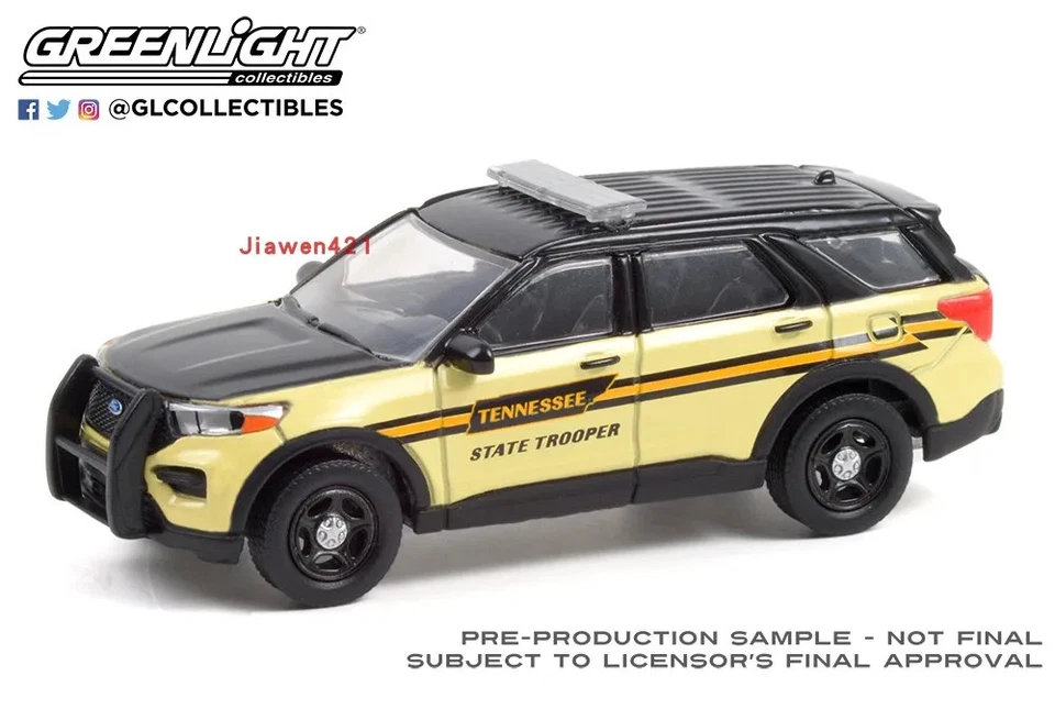 GreenLight 1:64 2020 Ford Intercepts Police Utility - Tennessee State Police car - Image 2 of 3