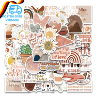 50 StüCk Inspirierende Vintage-Aufkleber, ÄSthetische Motivations-Boho-Aufkleber