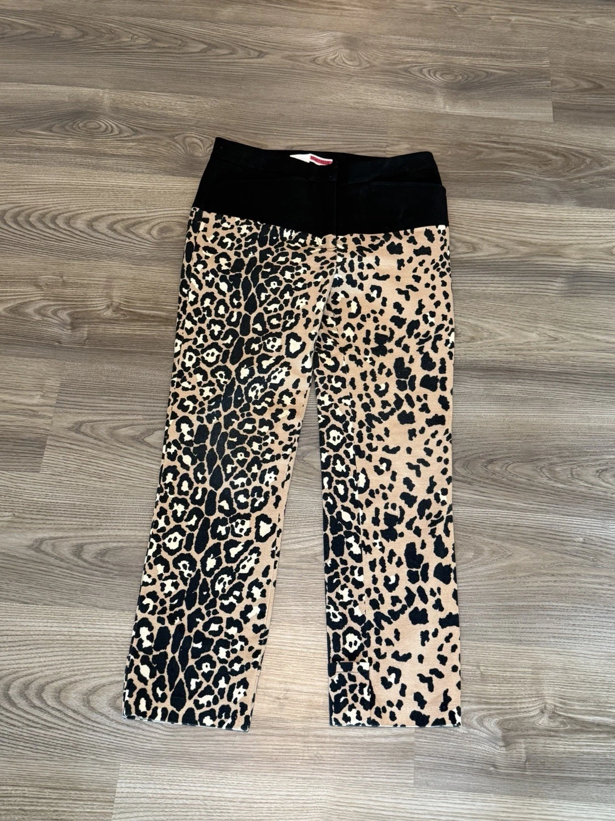 Tracy Reese Animal Print Cheetah Capri Cropped Pant Women’s Size 4 / 6