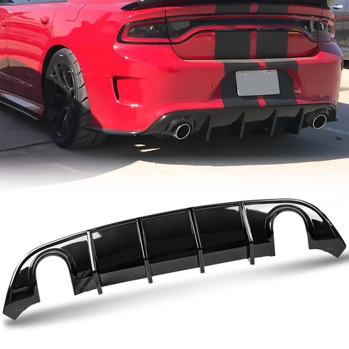Fit for 2015-2024 Dodge Charger SRT Non-Widebody Gloss Black Rear ...