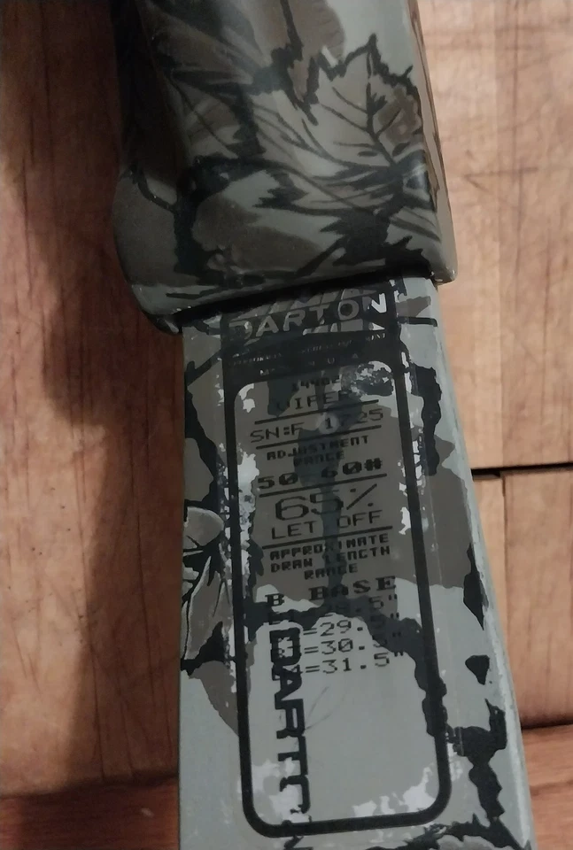 Arco compuesto de grafito Darton Viper 29–31,5 pulgadas 50–60# COMO ESTÁ/reparación Foto 2 de 4