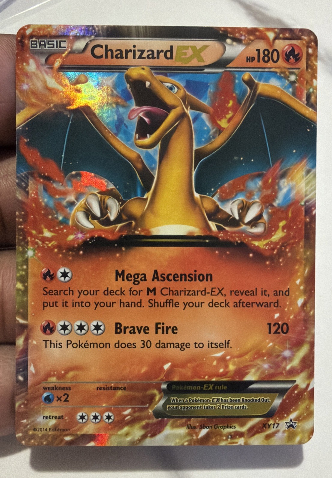 2014 Pokemon XY Black Star Promos #XY17 Charizard EX P