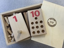 Montessori Wooden Counting Pegboards Number One Through 10