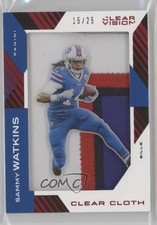 2015 Panini Clear Vision Cloth Jerseys Prime 15/25 Sammy Watkins #CC-SW fm0