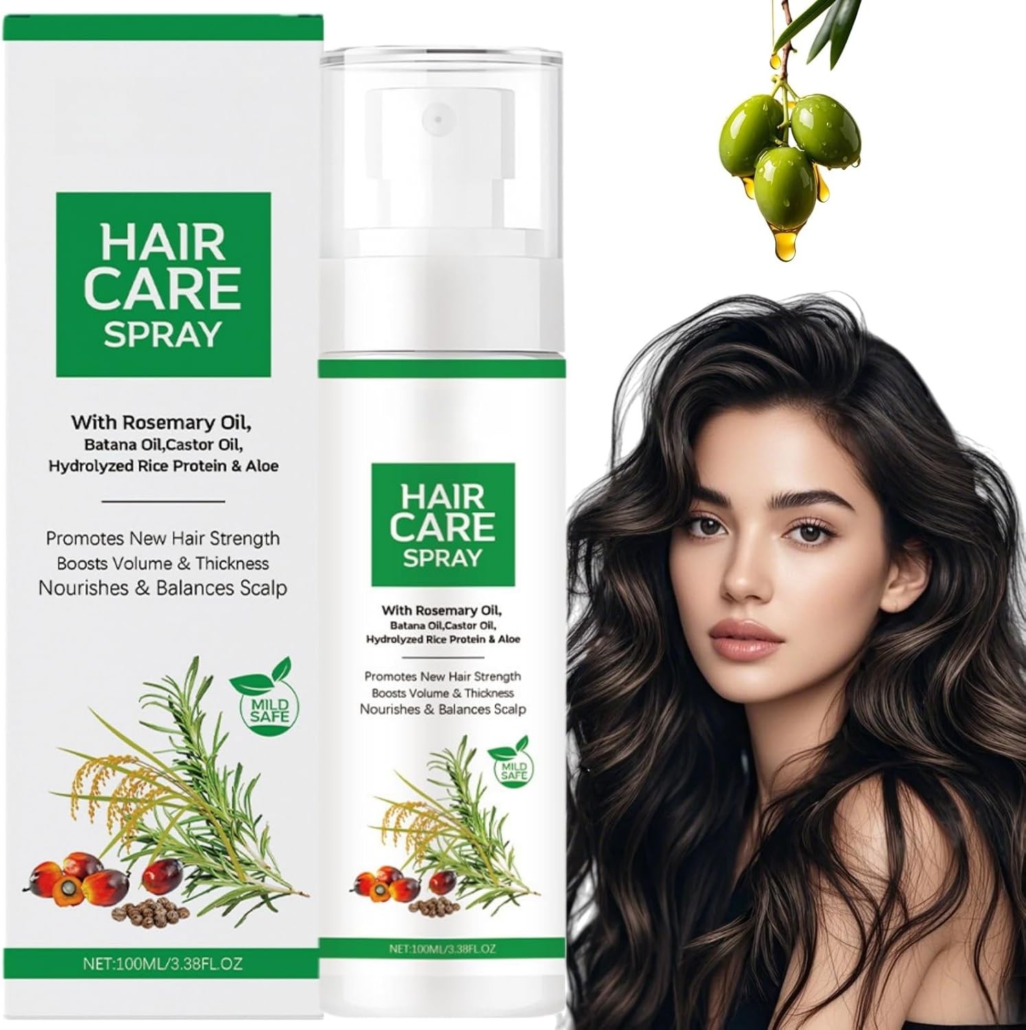 Hair Growth Serum & Oil Spray,Hair Growth Spray with Rosemary Oil,Hai/r Gro/wth