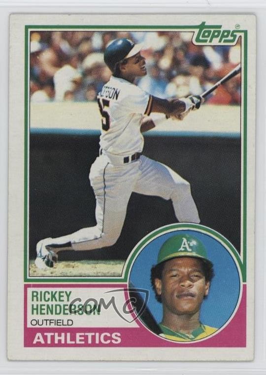 1983 Topps Rickey Henderson #180 HOF 1t8y