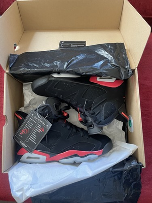 #ad Jordan Air Jordan 6 Retro Reverse Infrared High Top Leather CT8529 001 $155.00