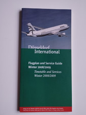 Flugplan D&uuml;sseldorf Airport 2008-09 Timetable