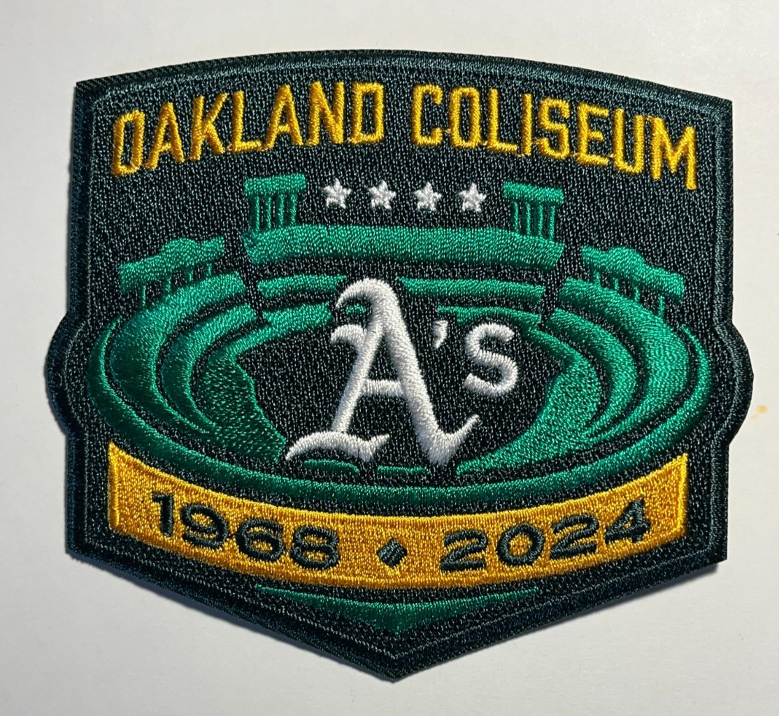 Oakland A's Athletics patch oakland coliseum patch Oakland Coliseum iron or 4"