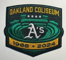 Oakland A's Athletics patch oakland coliseum patch Oakland Coliseum iron or 4"