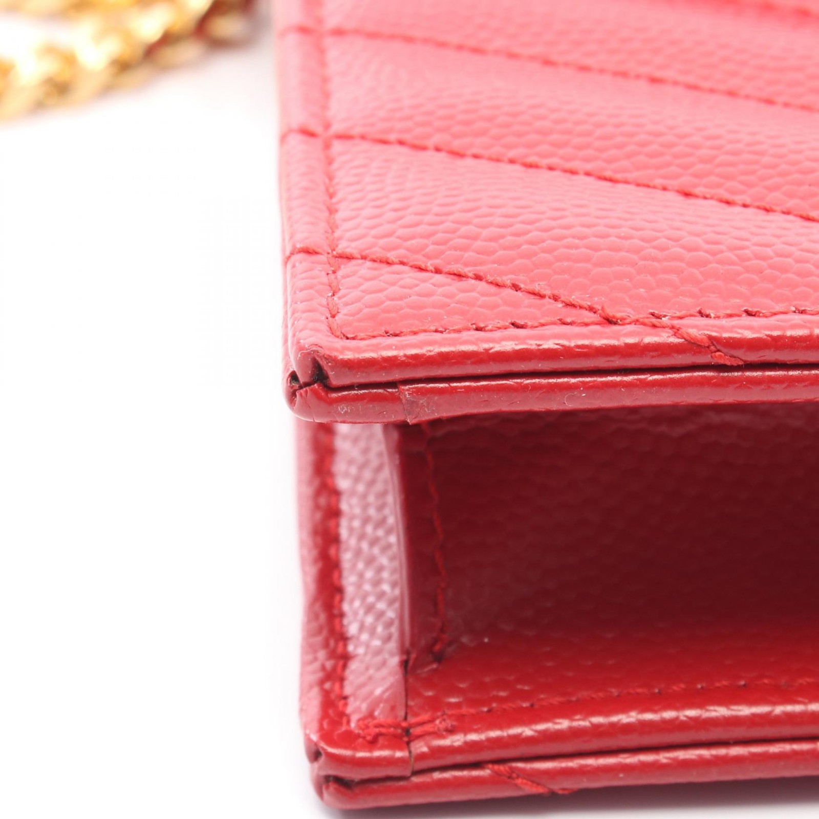 SAINT LAURENT PARIS Cassandra Envelope chain crossbody Shoulder Bag 857605 red thumbnail 5