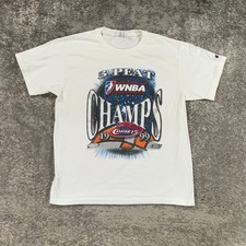 Camisa De Colección Houston Comets Adulto Grande 3 Turba Campeones Logo Años 90 Hecha en EE. UU. WNBA
