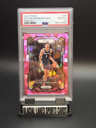 2023-24 Panini Prizm - Victor Wembanyama #136 Pink Ice Prizm (RC) PSA 10!