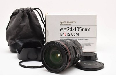Canon EF 24-105mm f/4 L USM Zoom Lens with Hood & Box | Excellent Condition