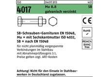 BUFAB Sechskantschraube ISO 4017 VG M 24 x 50 8.8 galvanisch verzinkt SB