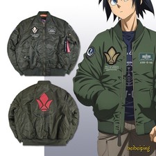 Anime GUNDAM Flight jacket Thick/Thin Coat Cosplay Casual Embroidered Zip Jacket